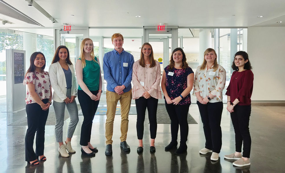 URP summer 2019 participants: Stephanie Xiong, Shelby Clark, Mikayla Smith, Richard DolderShelby Lierz, Victoria Gomerdinger, Baily Kane, Noora Batrash